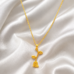 Golden Bloom Vine Stainless steel Pendant