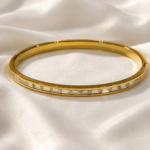Crystal-Edge Stainless steel Kara
