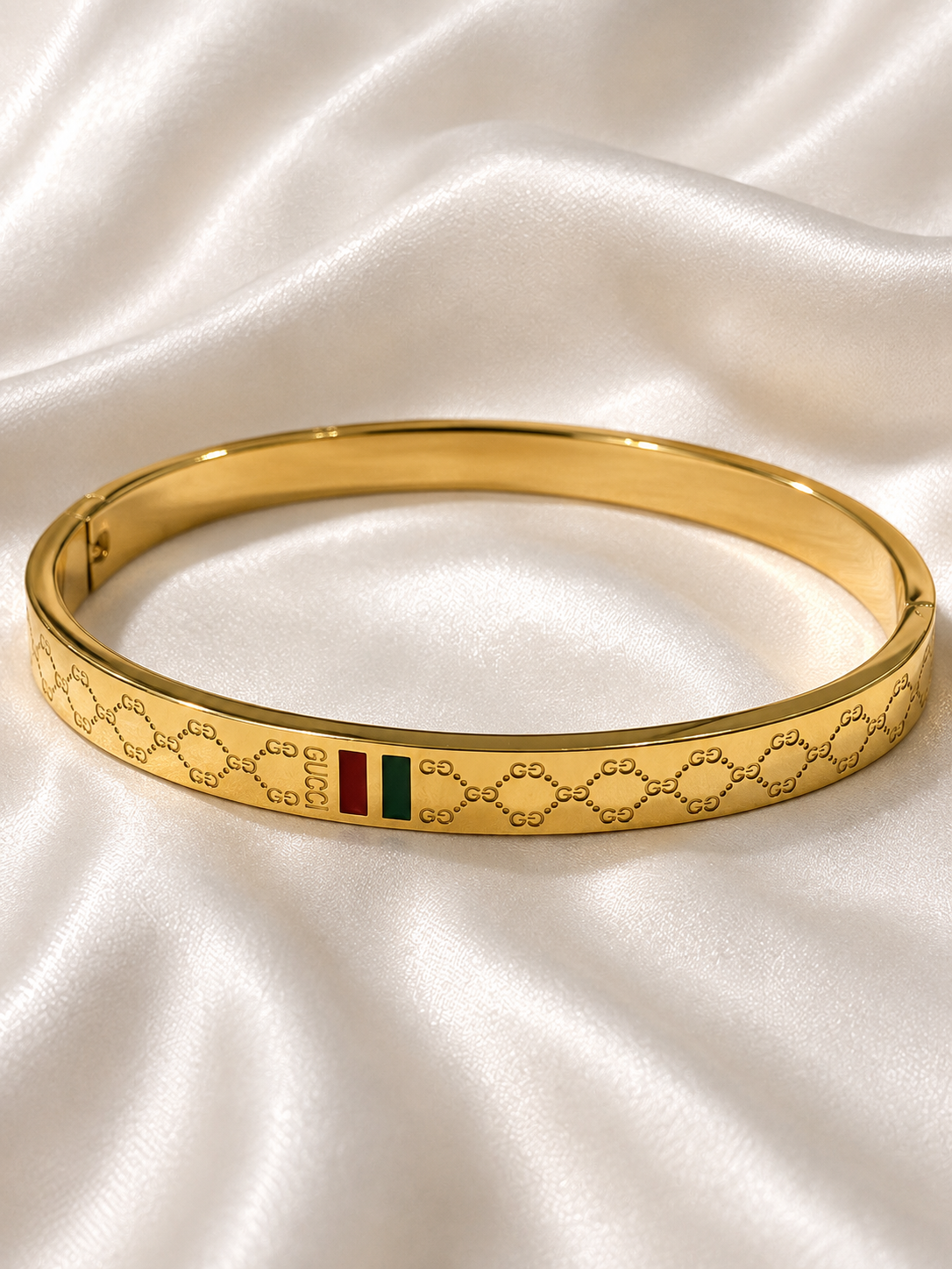 Gucci Pattern Gold image Gucci Pattern Stainless steel Kara - Image 1