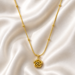 Rose Bead Stainless steel Necklace