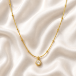 Bead Crystal Stainless steel Necklace