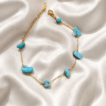 Turquoise Stone Stainless steel Bracelet