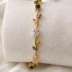 Tulip Light Gemstone Stainless steel Bracelet