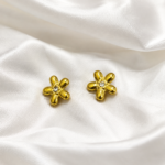 Petal Flower Stud Stainless steel Earrings